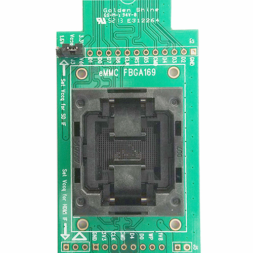 eMMC169 eMMC153 SD Test Socket Adapter BGA169 BGA153 OPPEN top